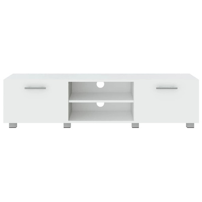 vidaXL Szafka pod TV, biała, 140x40x35 cm materiał drewnopochodny