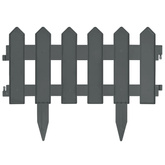 Obrzeża trawnikowe, 25 szt., antracytowe, 10 m, PP