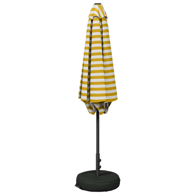 Parasol ogrodowy z podstawą 300 x 300 cm Poliester Prostokątny