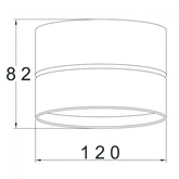 OPRAWA SUFITOWA TUBA DOWNLIGHT URBAN DIM CCT 18W CZARNY ULDL330 Unilight