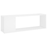 Szafka pod TV, biała, 100x24x32 cm, materiał drewnopochodny