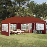 Namiot imprezowy rozkładany 575 x 289 x 245 cm terakota