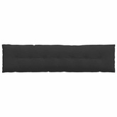 Poduszka na plecy Czarny 200 x 50 cm Tkanina mikrofibrowa