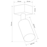 Oprawa punktowa natynkowa listwa MALGA 1 White spot GU10 biały EDO777399 EDO Solutions