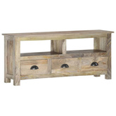 vidaXL Szafka pod TV, 110x30x50 cm, lite drewno mango