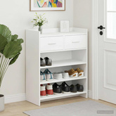 Szafka na buty Biały 73,5 x 36 x 92 cm Drewno inżynieryjne