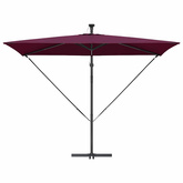 Parasol plażowy Bordeaux Czerwony 294 x 200 x 270 cm