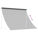 Markiza jasnoszary 300 x 150 cm 180 g / m? Poliester z powłoką PU