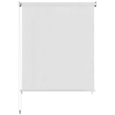 vidaXL Roleta zewnętrzna, biała, 60x140 cm, HDPE