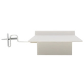 Kwadratowe lampy solarne na zewnątrz, 6 szt., LED, 12 cm, białe
