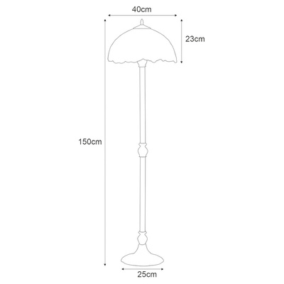 Lampa podłogowa K-F161386 z serii BUTTERFLY