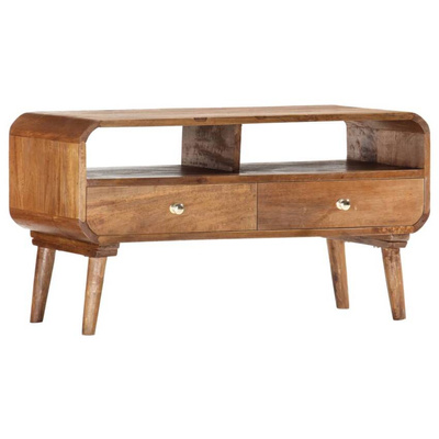 vidaXL Szafka pod TV, 90 x 35 x 47 cm, lite drewno mango