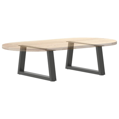 Nogi do stolika kawowego w kształcie litery V 2 szt. Antracyt 70x(30-31,3) cm Stal