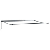 Rama markizy Z regulacją Antracyt 5 x 3 m Stal