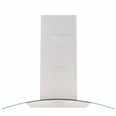 Okap kuchenny LED, wyspowy, stal nierdzewna, 90 cm, 756 m?/h