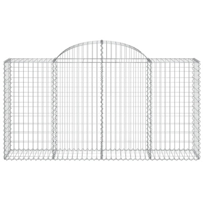 Kosze gabionowe, 20 szt, 200x50x100/120cm, galwanizowane żelazo