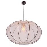 Lampa wisząca z abażurem Mellow siateczkowy biały 60 cm do salonu