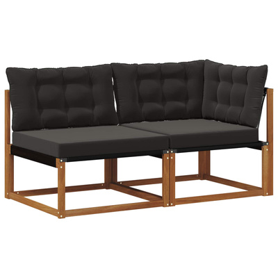 7 szt. Modułowa sofa na zewnątrz Lite Drewno Akacji Naturalny