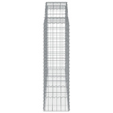 Kosze gabionowe, 40 szt, 200x50x140/160cm, galwanizowane żelazo