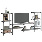 vidaXL Szafka pod TV, szary dąb sonoma, 206,5x28,5x95 cm