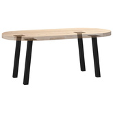 Nogi do stolika kawowego 4 szt. Czarne 30 cm Stalowe