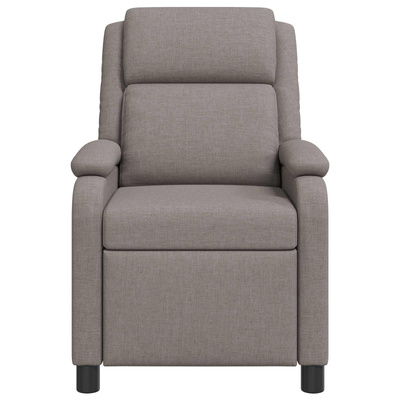 Fotel recliner Ciemnoszary tkanina