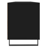 vidaXL Szafka pod TV, czarna, 150x30x44,5 cm, materiał drewnopochodny
