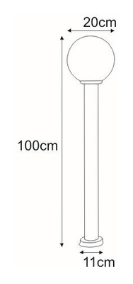 Niska zewnętrzna lampa stojąca K-LP270-1000 z serii ANA KAJA