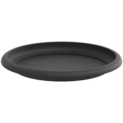 Okrągły Talerzyk Kwiatowy 24 pcs Czarny ? 17,5 x 2 cm