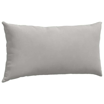 Poduszki na sofę 2 pcs Jasnoszary 80 x 40 cm tkanina