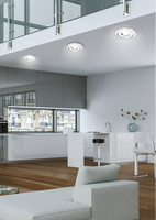 Oprawa Stropowa Okrągła Kryształ Chrom na żarówkę Gu10 + Led obramówka Candellux Sk-94 2273617