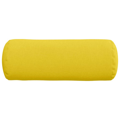 Poduszki Wałkowe 2 pcs Jasnożółty ? 25 x 70 cm tkanina