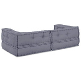 Modularna jednostka sofy 3 pcs Szary 140 x 70 x 36 cm tkanina