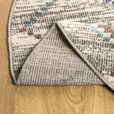 vidaXL Dywan ARBIZU do pomieszczeń i na zewnątrz, vintage, Ø 120 cm