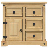 Komoda Corona, 87x40x76 cm, lite drewno sosnowe
