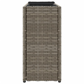 Donica ogrodowa z 2 wkładami, szara, 90x20x40 cm, rattan PE