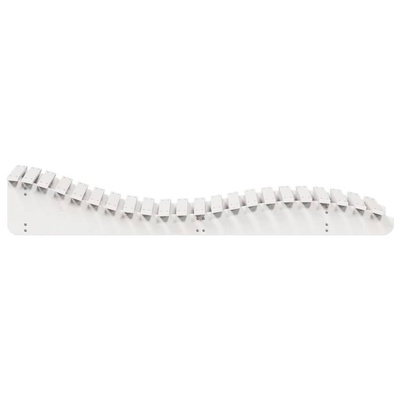 vidaXL Leżaki, 2 szt., białe, 205x60x31,5 cm, lite drewno sosnowe