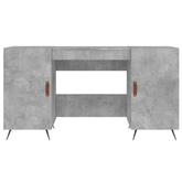 vidaXL Biurko, szarość betonu, 140x50x75 cm, materiał drewnopochodny model standard