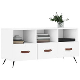 vidaXL Szafka pod TV, biała, 102x36x50 cm, materiał drewnopochodny wariant 5