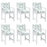Poduszka na zewnątrz 6 pcs Biały 100 x 50 x 7 cm tkanina