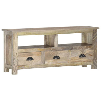 vidaXL Szafka pod TV, 110x30x50 cm, lite drewno mango