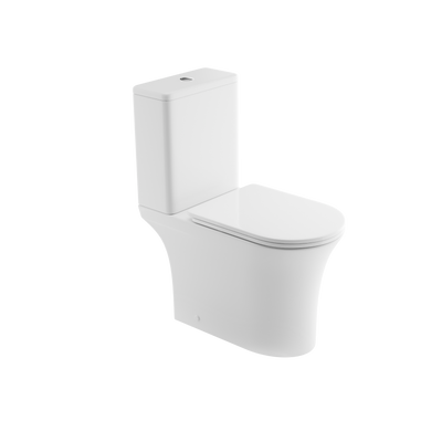 Kompakt wc, qfs, infinito okrągły, biały z deską wolnoopad. CE-85-001-I Invena