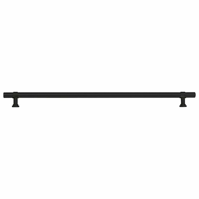 Uchwyty do szafek, 5 szt., czarne, 320 mm, stal nierdzewna