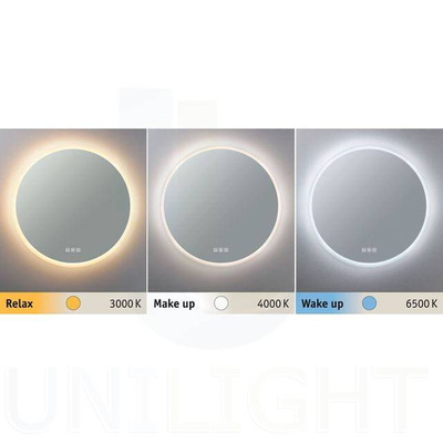 Lustro 60x60 LED zmienna barwa IP44 biała 21W