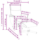 vidaXL Rozkładany fotel masujący z podnóżkiem, czarny, sztuczna skóra