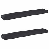 Zestaw poduszek na paletę 2 pcs Czarny 200 x 40 x 8 cm