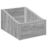 Pudełko na płyty LP 2 szt. Szary Sonoma 23 x 33 x 16 cm