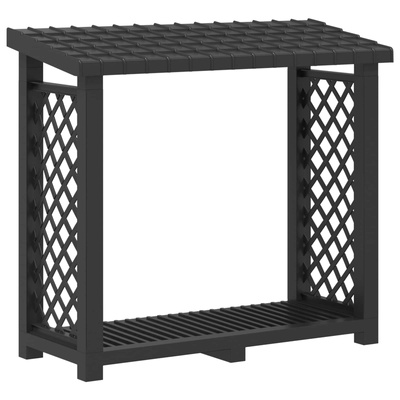 Stojak na drewno kominkowe 114 x 46 x 101 cm PP antracytowy