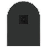 vidaXL Lustro ścienne, srebrne, 60x25 cm, owalne