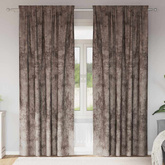 Zasłony z weluru 2 pcs Cappuccino 245 x 140 cm Aksamit